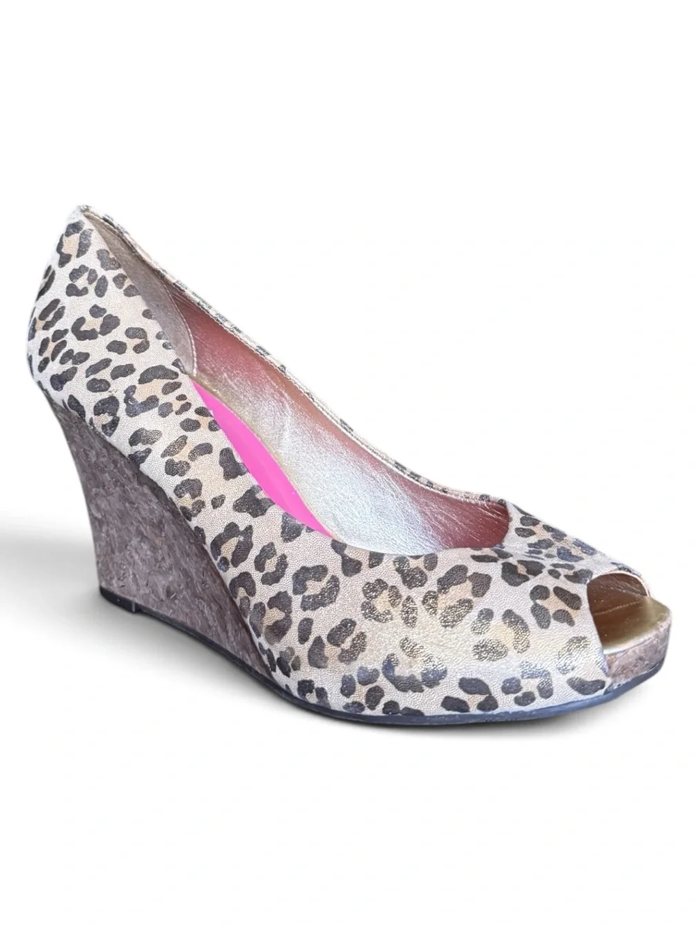 Lilly Pulitzer Leopard Print Peep-Toe Heels Size 9 | New Never Worn
